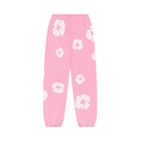 DENIM DÉCHIRE LE PANTALON DE SURVÊTEMENT COURONNE DE COTON ROSE