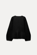 BELTED BLAZER WITH SHOULDER PADS