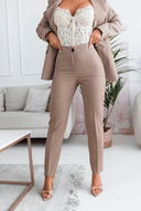 Spodnie Velmora – Taupe Elegance