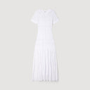 SANDRA BEADED KNIT MAXI DRESS WHITE