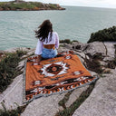 Snuffly® Brown Reversible Woven Throw
Blanket with Tassels
