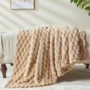 Snuffly® 3D Clouds Silky Flannel Fleece Blanket