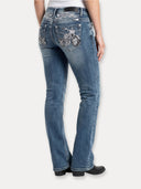 Embroidered Bootcut Jeans