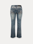 Embroidered Bootcut Jeans