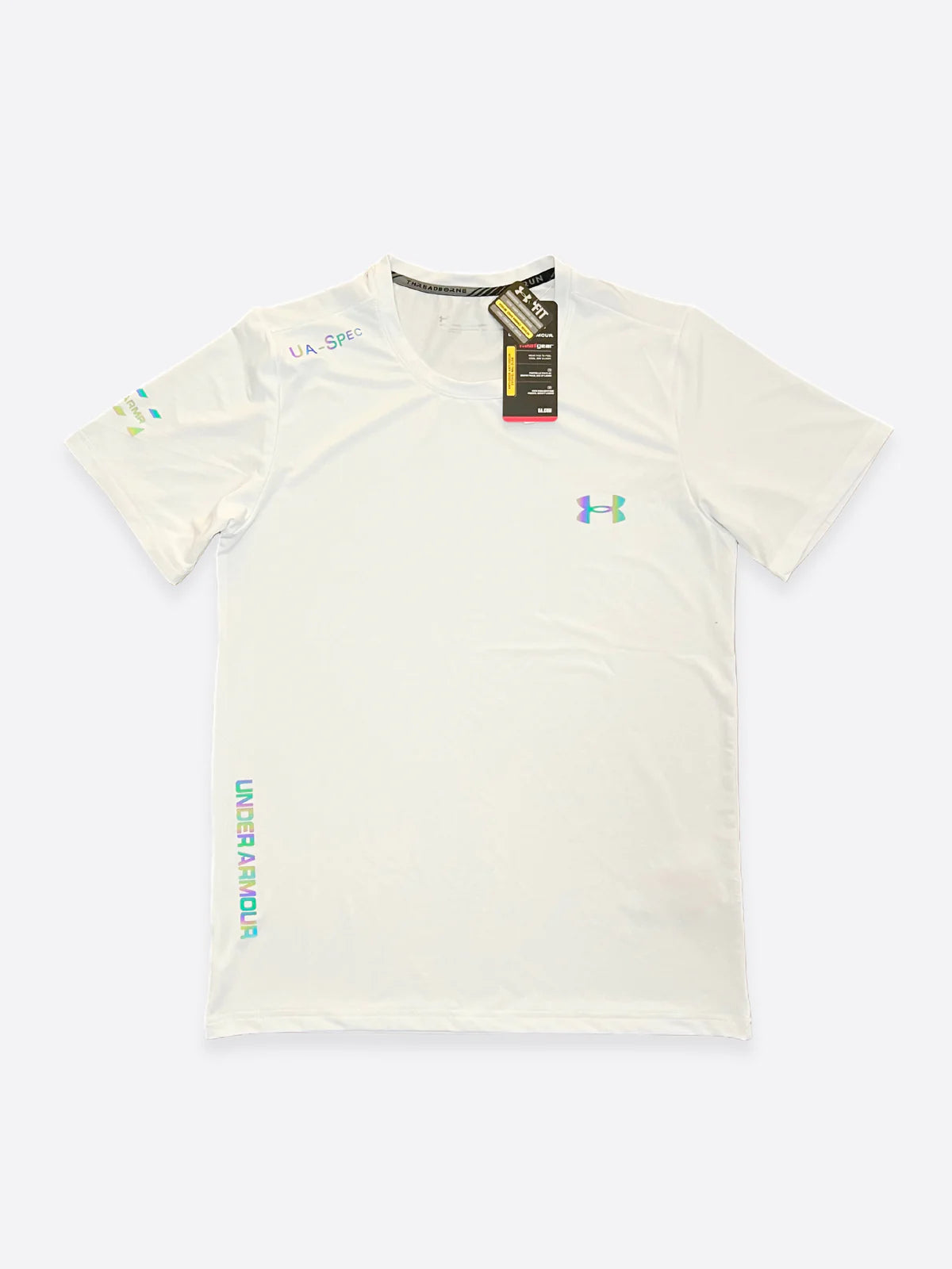 UNDER ARMOUR FLUORESCENT T-SHIRT WHITE