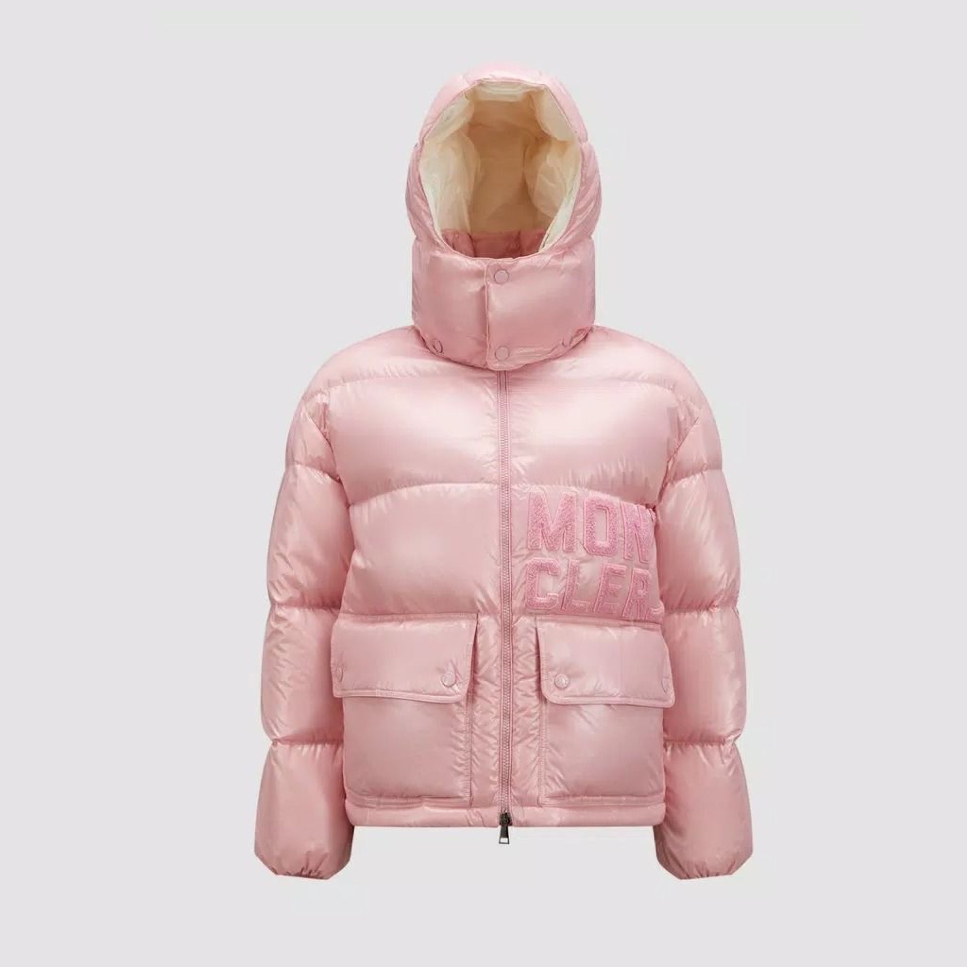 Manteau Moncler rose bébé