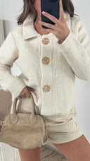 Sweter Amara – Kremowy