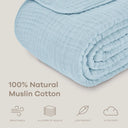 Snuffly® Cotton Muslin Boho Throw Blanket