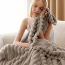 Snuffly® Faux Rabbit Fur Throw Blanket