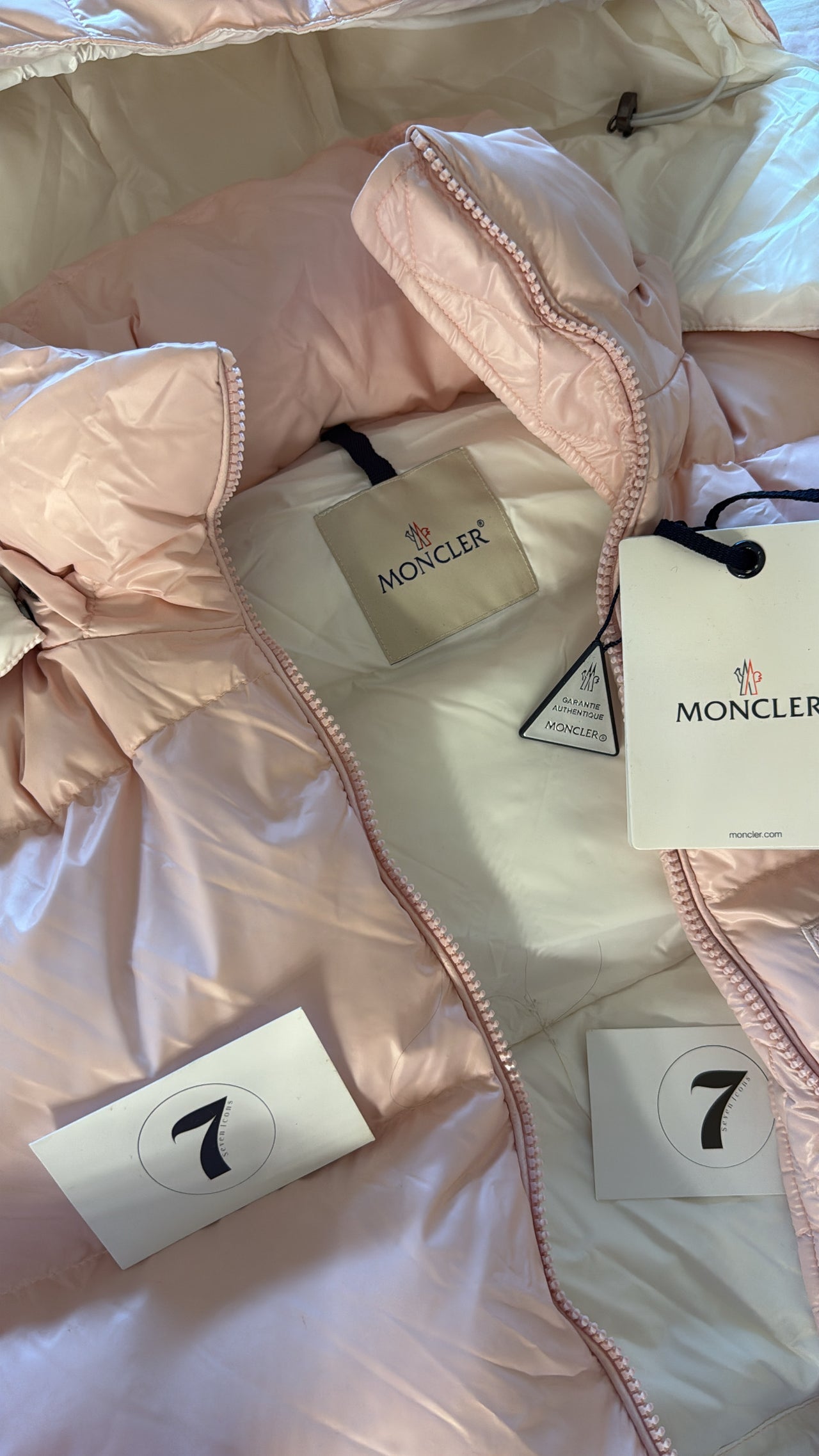 Moncler coat baby pink