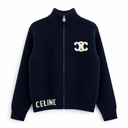 CELI ZIP SWEATER NAVY