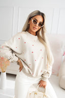 Bluza Cherry Love – Kremowa