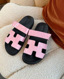 CHYPRE SANDALS CROCO PINK