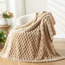 Snuffly® 3D Clouds Silky Flannel Fleece Blanket