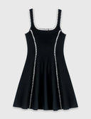 MAJE DRESS SET BLACK LINES