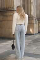 Jeansy Straight Leg – Jasny Denim