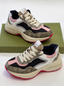 navy pink sneakers