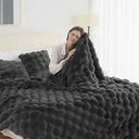 Snuffly® Cozy Faux Rabbit Fleece Throw Blanket