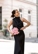 Sukienka Satin Amara – Czarna