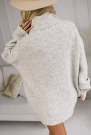 Sweter Tunikowy Oslo – Beżowy Golf