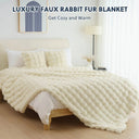 Snuffly® Cozy Faux Rabbit Fleece Throw Blanket