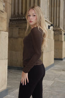 Bluzka Cashmere Soft – Czekoladowa