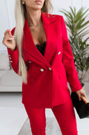 Marynarka Power Chic – Czerwona