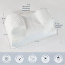 Snuffly® Cooling Ergonomic Memory Foam Contour Pillow, Neck Pain Relief
