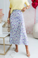 Spódnica Floral Chic – Liliowy Print