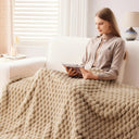 Snuffly® 3D Clouds Silky Flannel Fleece Blanket