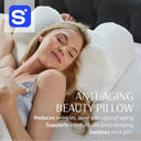 Snuffly® Cooling Ergonomic Memory Foam Contour Pillow, Neck Pain Relief