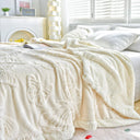 Snuffly® Coral Butterfly Charm Fleece Flannel Blanket
