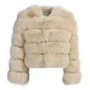 BUBBLE CROPPED BEIGE IVORY