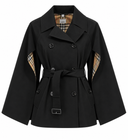 CHECKERED TRENCH COAT