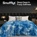 Snuffly® Tie-Dye Flannel Fleece Warm Blanket