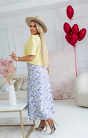 Spódnica Floral Chic – Liliowy Print