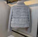 VESTE ZIPPÉE MONCLER EN LAINE ET TEDDY