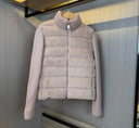 VESTE ZIPPÉE MONCLER EN LAINE ET TEDDY