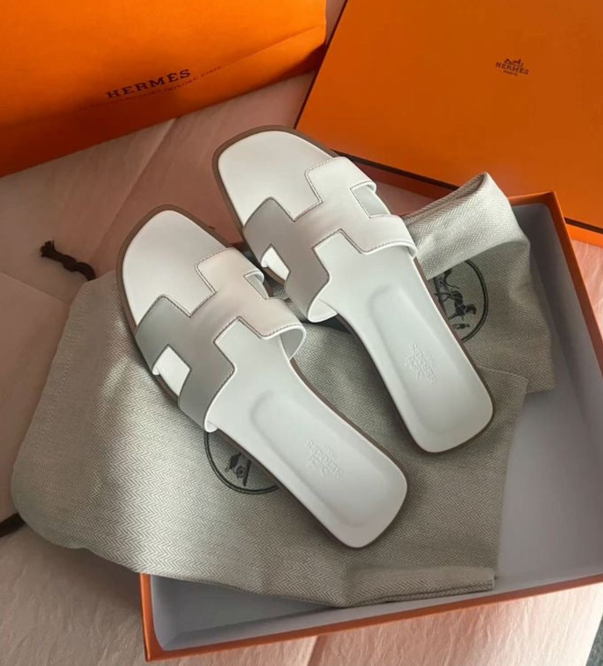 Hermes oran white