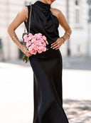 Sukienka Satin Amara – Czarna