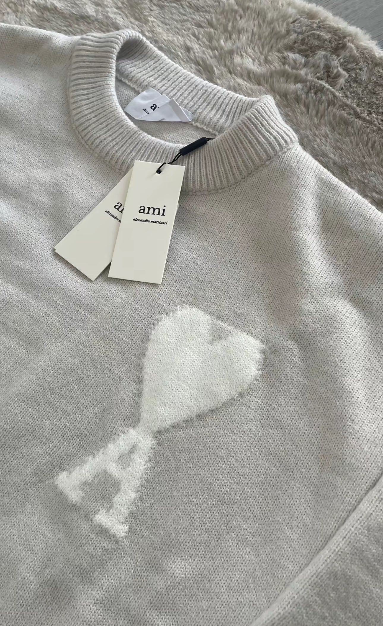Ami Paris sweater beige