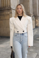Marynarka Chic – Kremowa