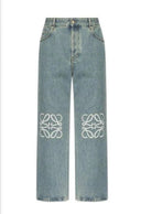 Knee pattern jeans