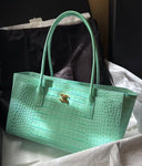 MINT CROCO BAG