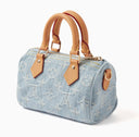 DENIM MINI DUFFLE BAG