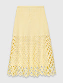 MAJE CROCHET SKIRT YELLOW