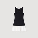 SANDRA TWO TONE DRESS BLACK