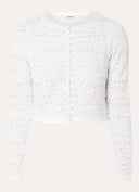 SANDRA FLORAL EMBELLISHED KNIT CARDIGAN