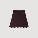 SANDRA KNIT SKIRT BROWN