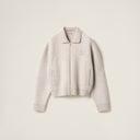Miue wool zipper cardigan